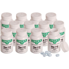 Unger® Pill Window Cleaning Tablets 100/Bottle 12/Case UNGPLBTL