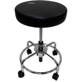ShopSol Round Lab Stool - Backless - Black 1010355
