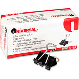 Universal® Mini Binder Clips Steel Wire 1/4