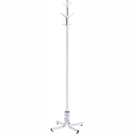 Interion® Coat Tree Silver 311695