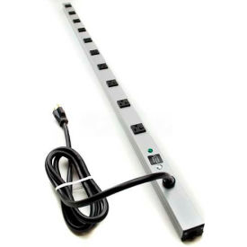 Wiremold CabinetMATE Power Strip 10 Outlets 20A 6' Cord 4810ULBC20R*