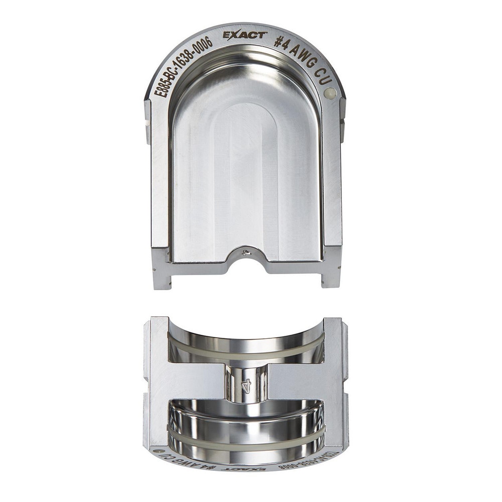 Crimper Dies, Tool Type: U-Style Dies , Size: 4 AWG , Color: Silver , For Use With: Mfr. No. 2779-22 , Type: U-Style Dies  MPN:49-12-U004C