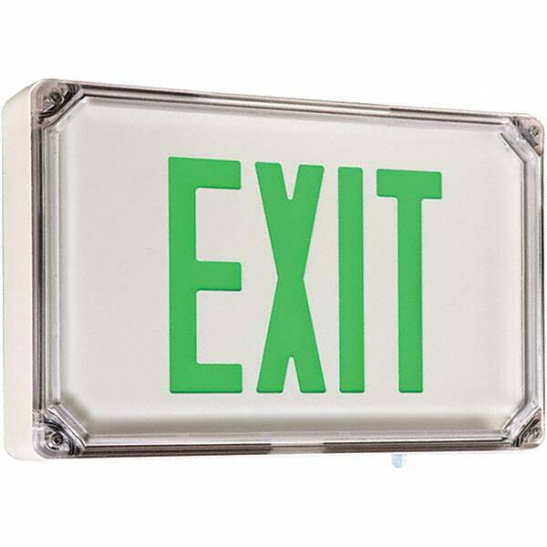 Illuminated Exit Signs, Number of Faces: 1, Light Technology: LED, Letter Color: Green, Mount Type: Surface Mount, Housing Material: Thermoplastic MPN:SEWLSGWE
