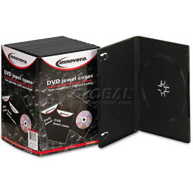 Innovera 72810 Standard DVD Case Black 10/Pack 72810