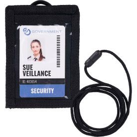 Ergodyne® Squids® 3389 Wallet ID/Badge Holder One Size Black 19964