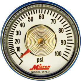 Milton 1174-7 Center Back Mount Pressure Gauge 1/4