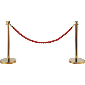 GoVets™ Red Vinyl Braided Rope 59