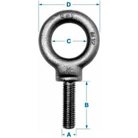 Ken Forging M48 - Eyebolt - Metric - Shoulder Pattern - M48 x 5.00 - Made In USA M48