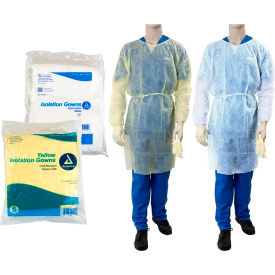 Dynarex Poly Coated Barrier Isolation Gowns 2 XL White 50 Pcs 2146