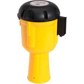 ConePro 600 Yellow Traffic Cone Mount Retracting Belt Barrier 30' Danger Keep Out Belt CP600Y-YBD300