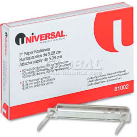 Universal® Complete Two-Piece Paper File Fasteners Two Inch Capacity 50/Box UNV81002