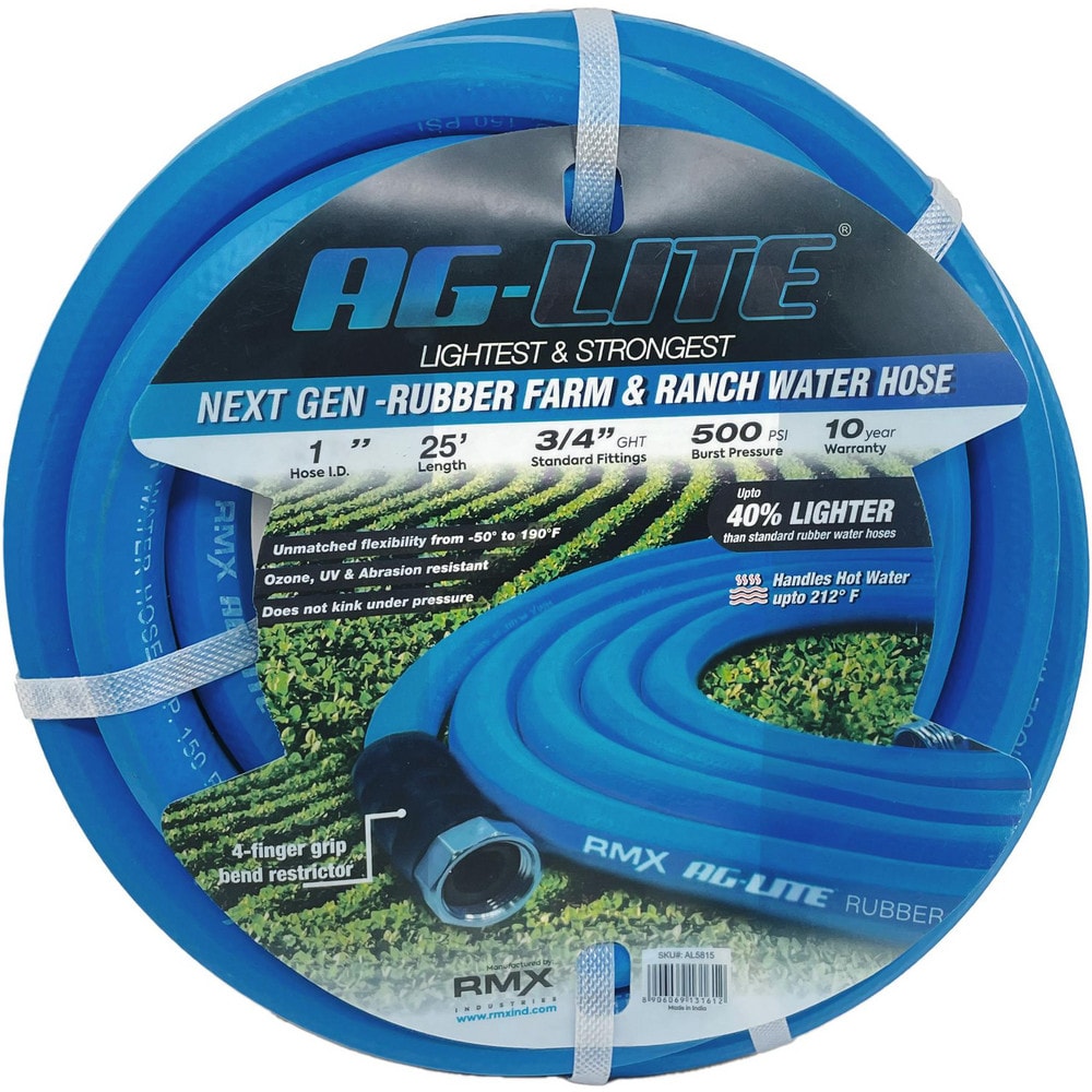 Water & Garden Hose, Hose Type: Garden , Hose Diameter (Inch): 1 , Material: Rubber , Overall Length (Feet): 25 , Thread Size: 3/4  MPN:ALONE25