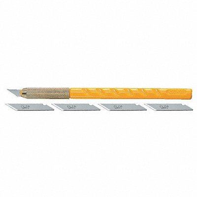 Art Knife 5/16 In DIa 6-1/4 In L ABS Ylw MPN:AK-1/5B