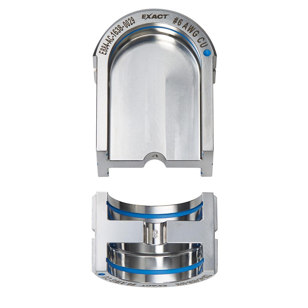 Crimper Dies, Tool Type: U-Style Dies , Size: 6 AWG , Color: Silver , For Use With: Mfr. No. 2779-22 , Type: U-Style Dies  MPN:49-12-U006C