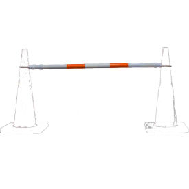 Cortina® 03-829CB-O Retractable Cone Bar 4-6' L White/Orange 03-829CB-O