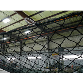US Netting 10'x40' Fall Safety Net with Debris Liner Black PS1040L