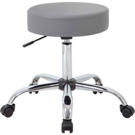 Boss Gray Caressoft Vinyl Medical Stool - Gray B240-GY