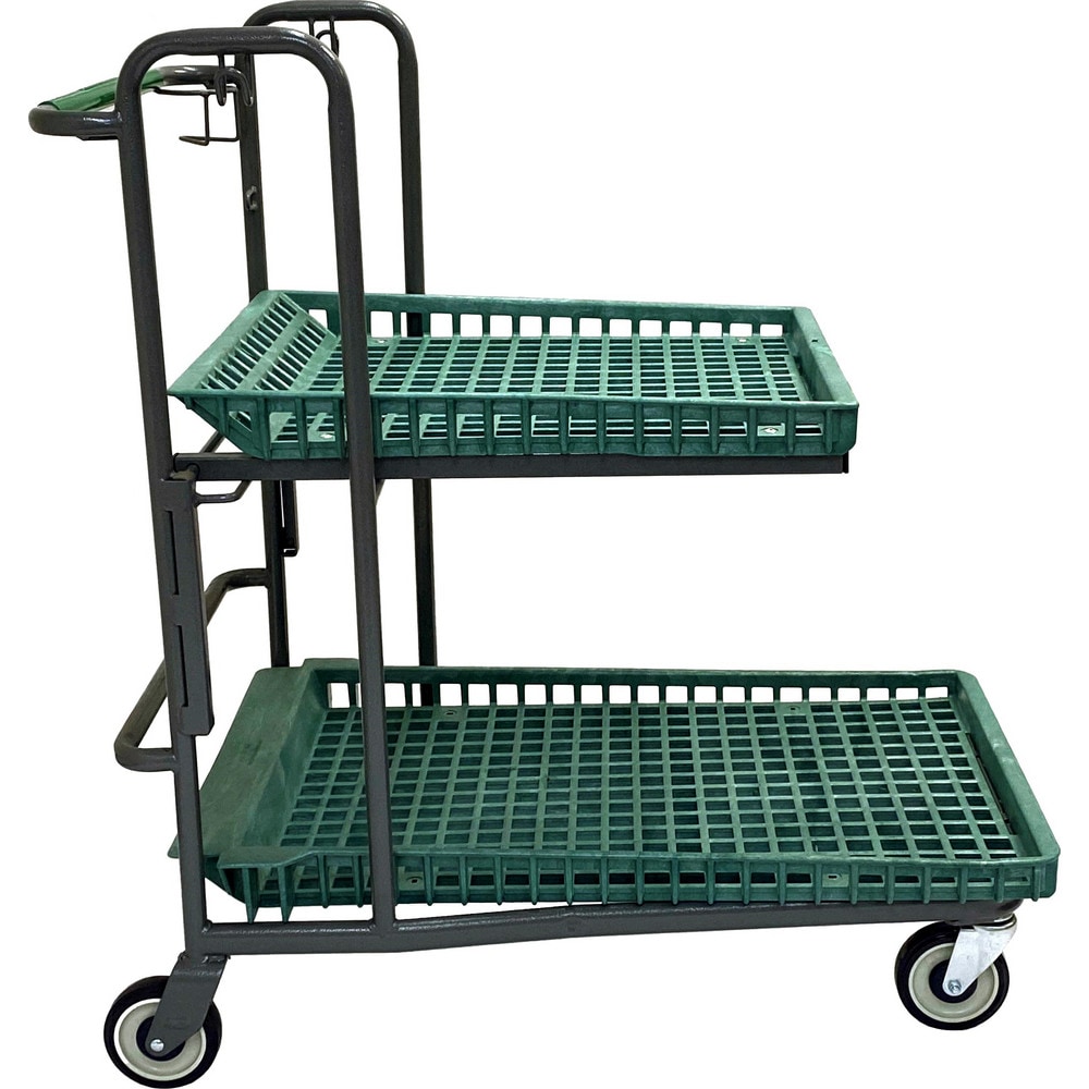 Bar, Panel & Platform Trucks, Truck Type: Garden Cart , Load Capacity: 500 lb , Platform Profile: Lipped , Platform Style: Perforated , Height (Inch): 44  MPN:CART-851G (KT)