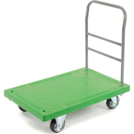 GoVets™ Plastic Deck Flatbed Platform Truck 36