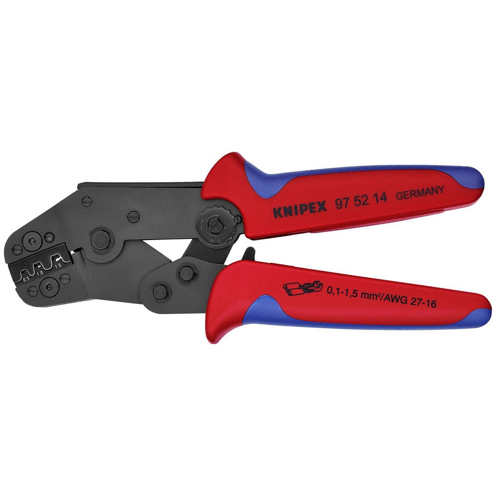 Crimpers, Handle Style: Plastic , Crimper Type: Crimping Pliers , Maximum Wire Gauge: 26 , Handle Material: Plastic  MPN:97 52 14