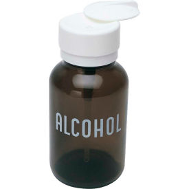 Menda 35608 Amber Glass Liquid Dispenser with Lasting-Touch Pump Imprinted 