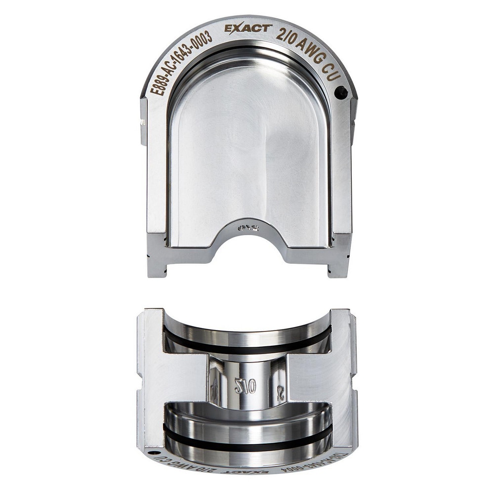 Crimper Dies, Tool Type: U-Style Dies , Size: 2/0 AWG , Color: Silver , For Use With: Mfr. No. 2779-22 , Type: U-Style Dies  MPN:49-12-U02AC