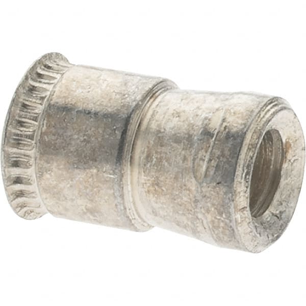 #6-32 UNC, Cadmium-Plated, Steel Knurled Rivet Nut Inserts MPN:45231