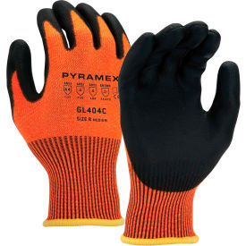 Polyurethane HPPE HiVis Orange Liner A4 Cut-Resistant Gloves Size 2XL - Pkg Qty 12 GL404CX2