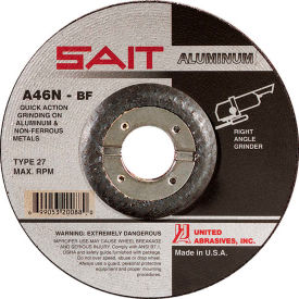 United Abrasives - Sait 20062 Depressed Center Wheel T27 4-1/2