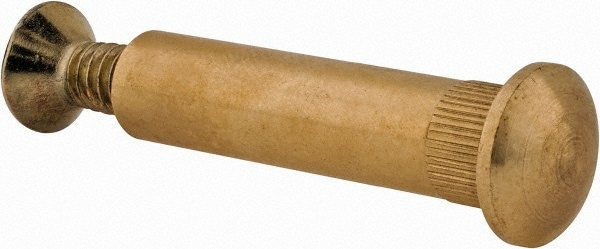 1/4-20 Thread Screw & Barrel, Flat Head, Phillips Drive, Brass Tamper Resistant Security Sex Bolt & Binding Post MPN:IEH5205