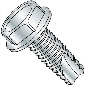 10-24X1/2 Unslotted Indented Hex Washer Thread Cutting Screw Type 23 Fully Threaded Zinc0 7000 pcs 10083W