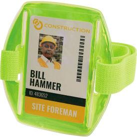 Ergodyne® Squids® 3386 Arm Band ID/Badge Holder One Size Lime 19956