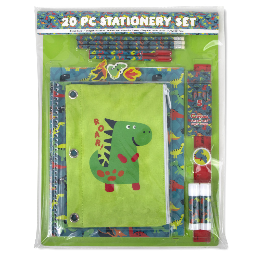 Trailmaker 20-Piece School Supply Kit, Dino (Min Order Qty 6) MPN:SS7479