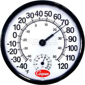 Cooper-Atkins® 212-150-8 - Thermometer Wall Temperature/Humidity 212-150-8