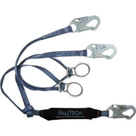 FallTech® 826082D ViewPack 6' Shock Absorbing Lanyard with 3 Snap Hooks & 2 Tie-back D-rings 826082D