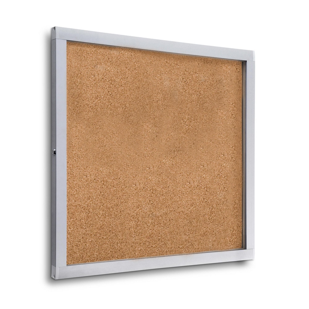 Cork Bulletin Boards, Bulletin Board Type: Dry Erase Combination , Board Color: Gray , Board Material: Steel , Width (Inch): 29 , Height (Inch): 27-1/8  MPN:29X28BBO
