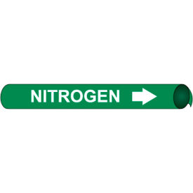 NMC™ Precoiled & Strap-On Pipe Marker Nitrogen Fits 4-5/8