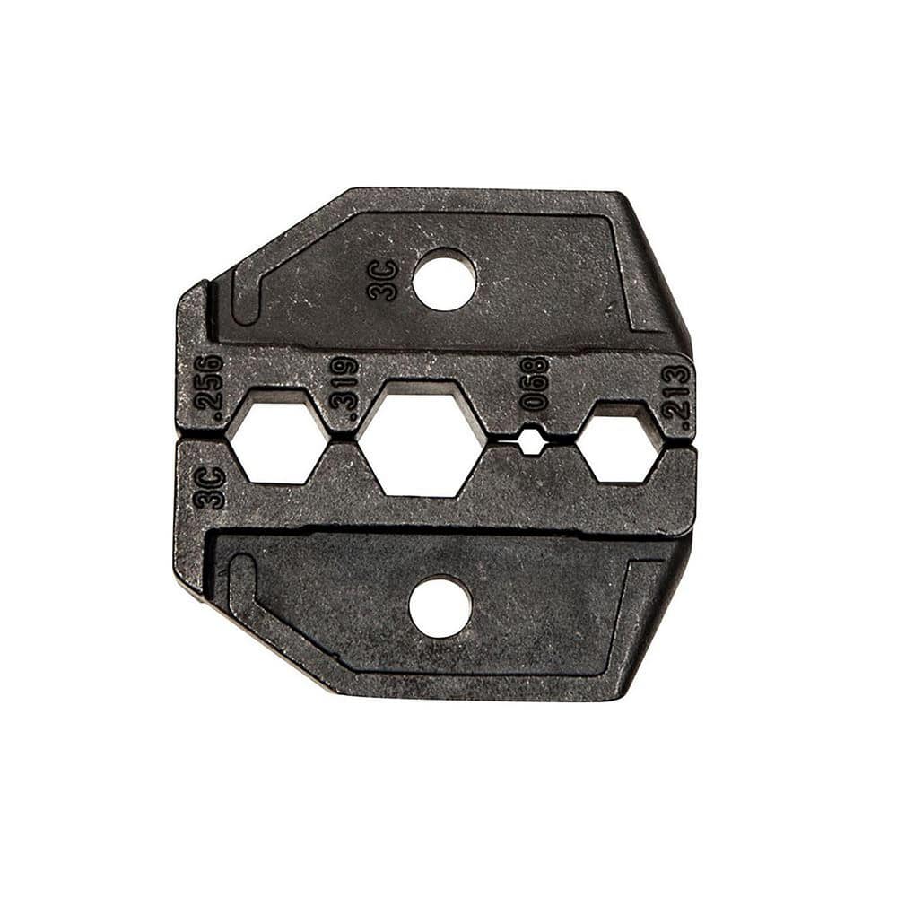 Crimper Dies, Tool Type: Crimper Die Set , Size: RG -58, RG-59, RG-6, RG-62 , Color: Black , For Use With: Modular Crimper , Crimp Dimensions: 0.068 MPN:VDV211-037