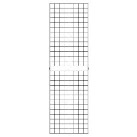 2' x 7' - Portable Wire Grid Wall Panel - Semi-Gloss Black - Pkg Qty 3 B2X7