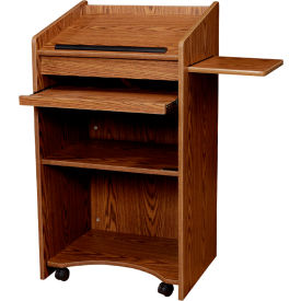 Aristocrat Floor Lectern / Podium - Medium Oak 600-MO