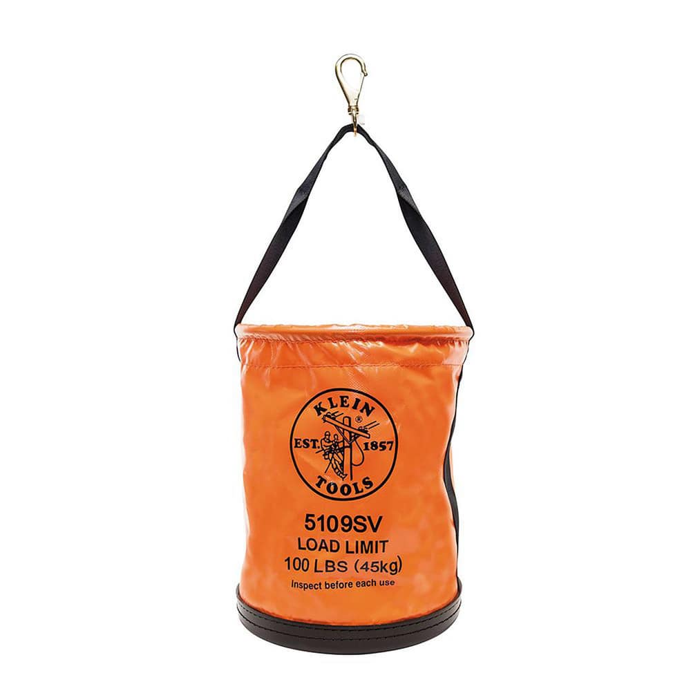 Tool Bags & Tool Totes, Holder Type: Bucket Bag , Closure Type: Snap , Material: Vinyl , Overall Width: 12 , Overall Depth: 15in  MPN:5109SV