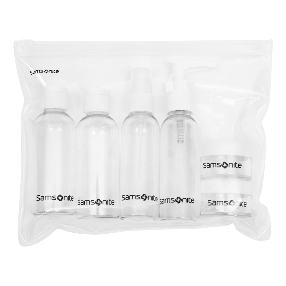 Samsonite 6-Piece Travel Bottle Set, Clear (Min Order Qty 7) MPN:104894-1212