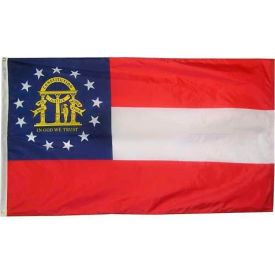 4X6 Ft. 100 Nylon Georgia State Flag 141163