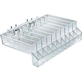 Approved 225555 10-Section Lipstick Tray W/ Tester Pgbrd/Slat-W 11
