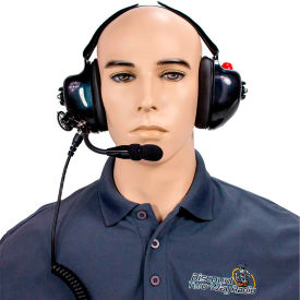 RCA HS75NR-X03S High Noise Reduction Two-Way Radio Headset Behind the Head Dual Muff HS75NR-X03S