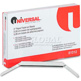 Universal® Prong Base for Paper File Fasteners Two Inch Capacity 100/Box UNV81012