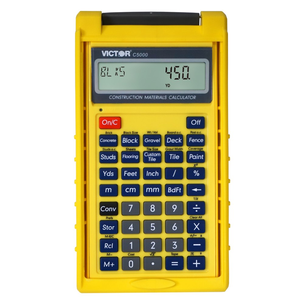 Victor C5000 Construction Materials Calculator With Protective Case (Min Order Qty 3) MPN:C5000