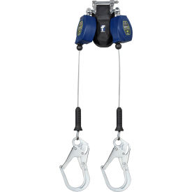FallTech® FT-X Cable Leading Edge Self Retracting Lifeline Galvanized Cable & Rebar Hook 8'L - Pkg Qty 2 82808TP3