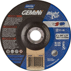 Norton 66252842202 Gemini Right Angle Cut-Off Wheel 6