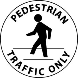 Walk On Floor Sign - Pedestrian Traffic Only WFS28